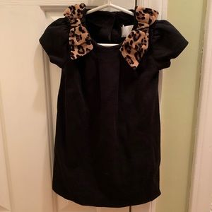 REDUCED Janie and Jack dress leopard bow 18-24m